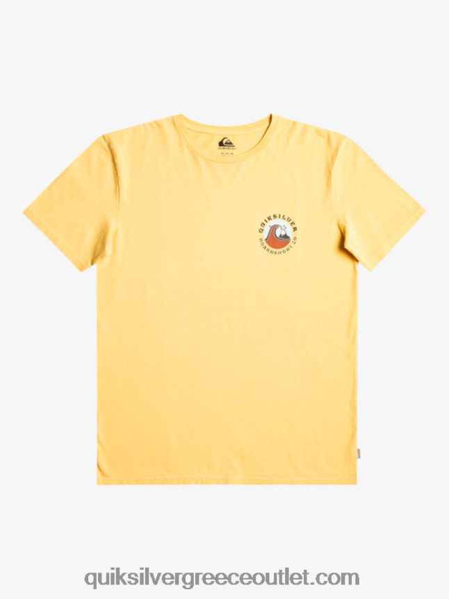T-shirt με σφραγίδα qs Quiksilver άνδρες 66LP841157 σιτάρι