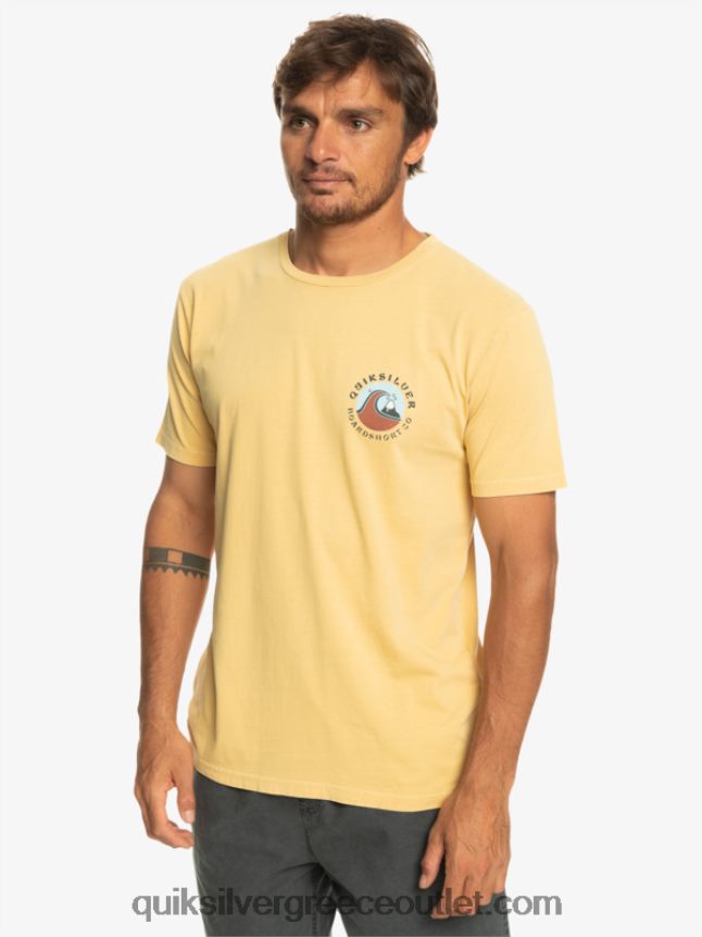 T-shirt με σφραγίδα qs Quiksilver άνδρες 66LP841157 σιτάρι