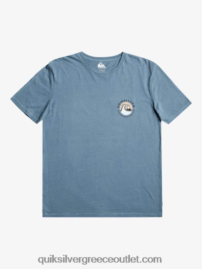 T-shirt με σφραγίδα qs Quiksilver άνδρες 66LP841158 θάλασσα του Βέρινγκ