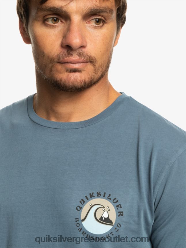 T-shirt με σφραγίδα qs Quiksilver άνδρες 66LP841158 θάλασσα του Βέρινγκ