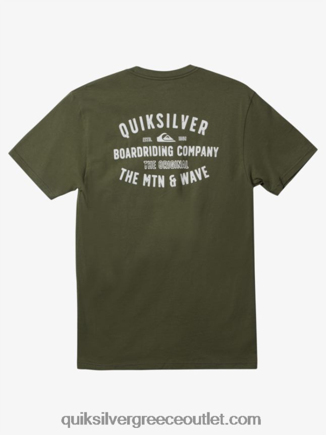 T-shirt qs surf lockup Quiksilver άνδρες 66LP84959 τετράφυλλο τριφύλλι