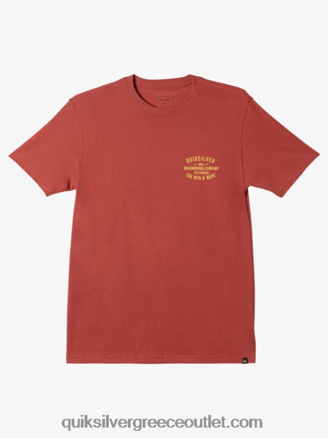 T-shirt qs surf lockup Quiksilver άνδρες 66LP84961 Μαρσάλα