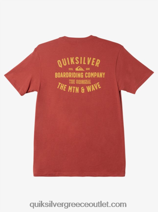 T-shirt qs surf lockup Quiksilver άνδρες 66LP84961 Μαρσάλα