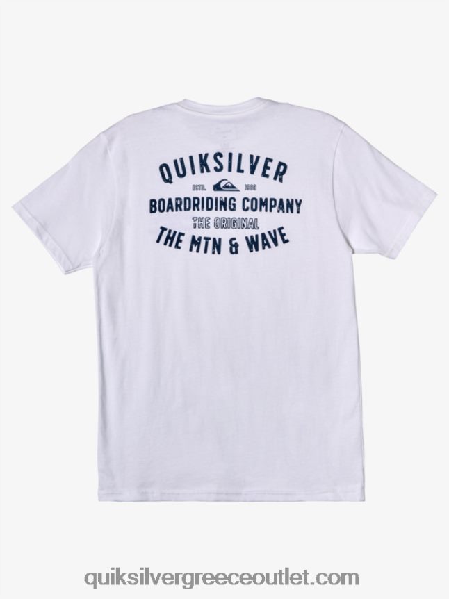 T-shirt qs surf lockup Quiksilver άνδρες 66LP84962 άσπρο