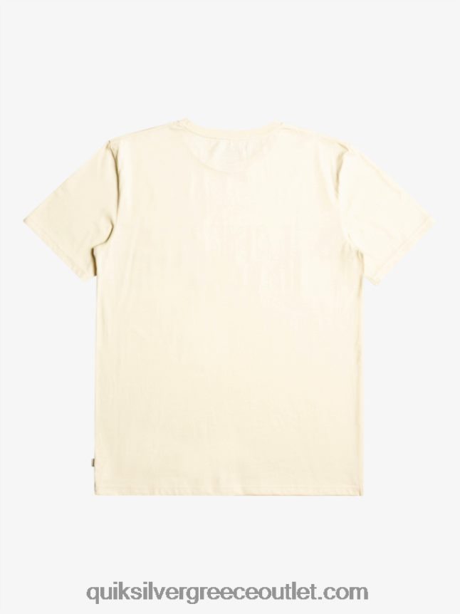 T-shirt με ρίγες surfadelica Quiksilver άνδρες 66LP841065 σημύδα