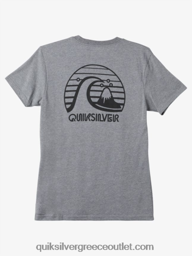μπλουζάκι bold move mod Quiksilver άνδρες 66LP841138 μέτρια γκρίζα ρείκι