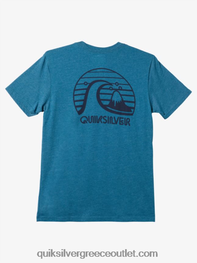 μπλουζάκι bold move mod Quiksilver άνδρες 66LP841139 Μαροκινό μπλε ρείκι