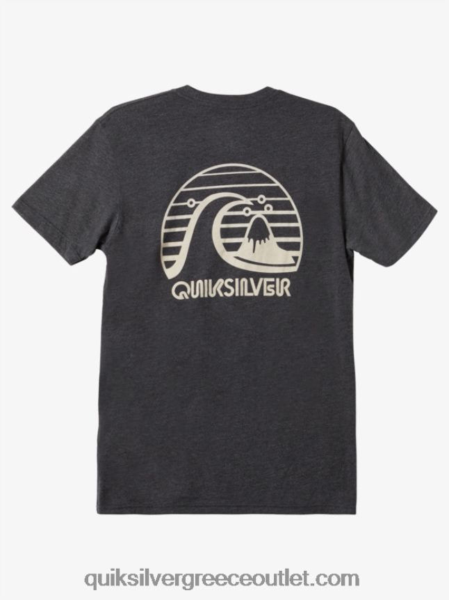 μπλουζάκι bold move mod Quiksilver άνδρες 66LP841140 κάρβουνο ρείκι