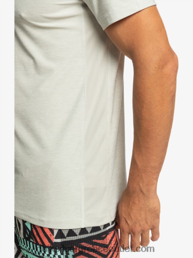 μπλουζάκι coast runner Quiksilver άνδρες 66LP841329 γκρι βιολετί ρείκι