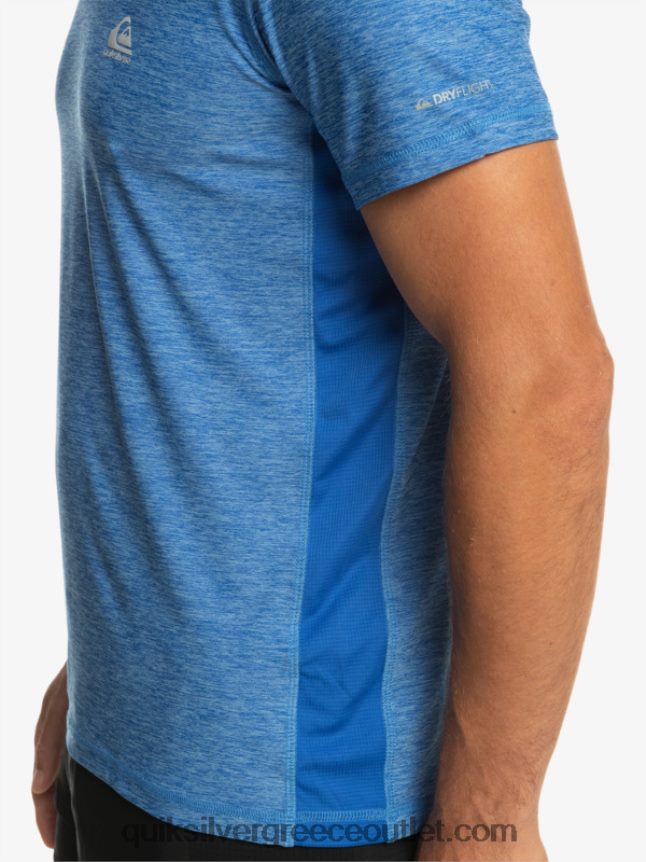μπλουζάκι coast runner Quiksilver άνδρες 66LP841331 αναπνευστήρας μπλε