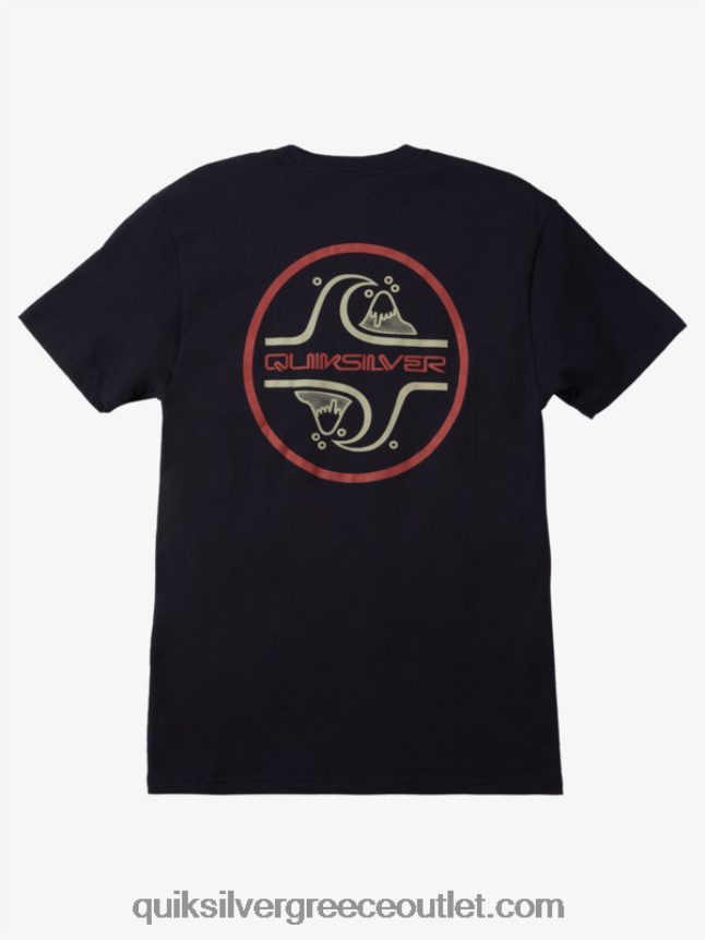 core μπλουζάκι με φυσαλίδες Quiksilver άνδρες 66LP841025 ναυτικό μπλέιζερ