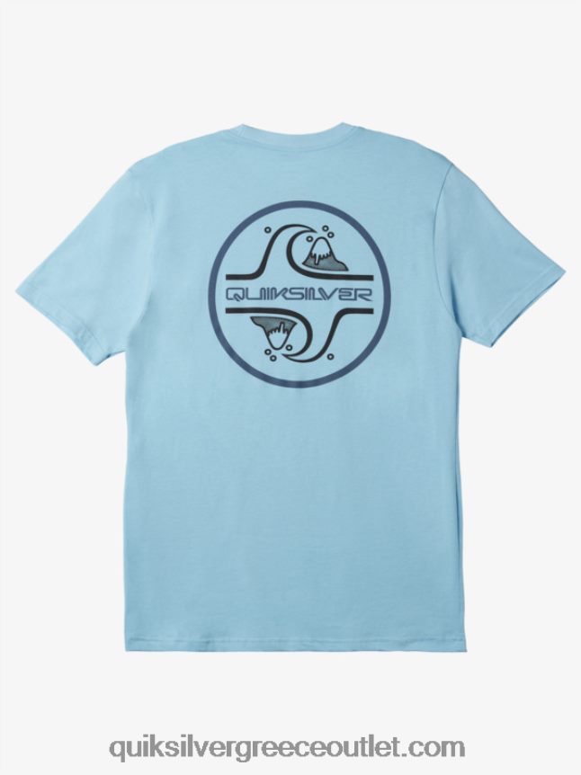 core μπλουζάκι με φυσαλίδες Quiksilver άνδρες 66LP841026 μπλε του ουρανού