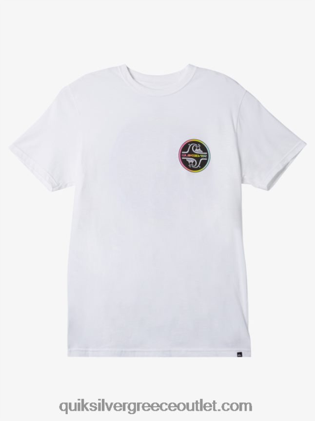 core μπλουζάκι με φυσαλίδες Quiksilver άνδρες 66LP841027 άσπρο