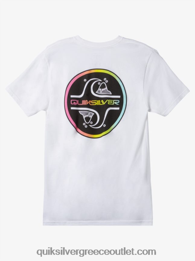 core μπλουζάκι με φυσαλίδες Quiksilver άνδρες 66LP841027 άσπρο
