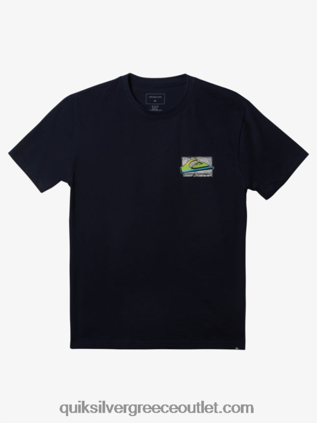 ρετρό fade t-shirt Quiksilver άνδρες 66LP841109 ναυτικό μπλέιζερ