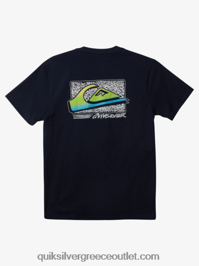 ρετρό fade t-shirt Quiksilver άνδρες 66LP841109 ναυτικό μπλέιζερ