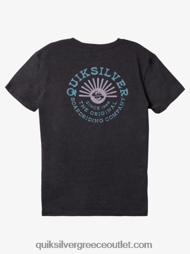 flow mod t-shirt Quiksilver άνδρες 66LP84270 μέτρια γκρίζα ρείκι