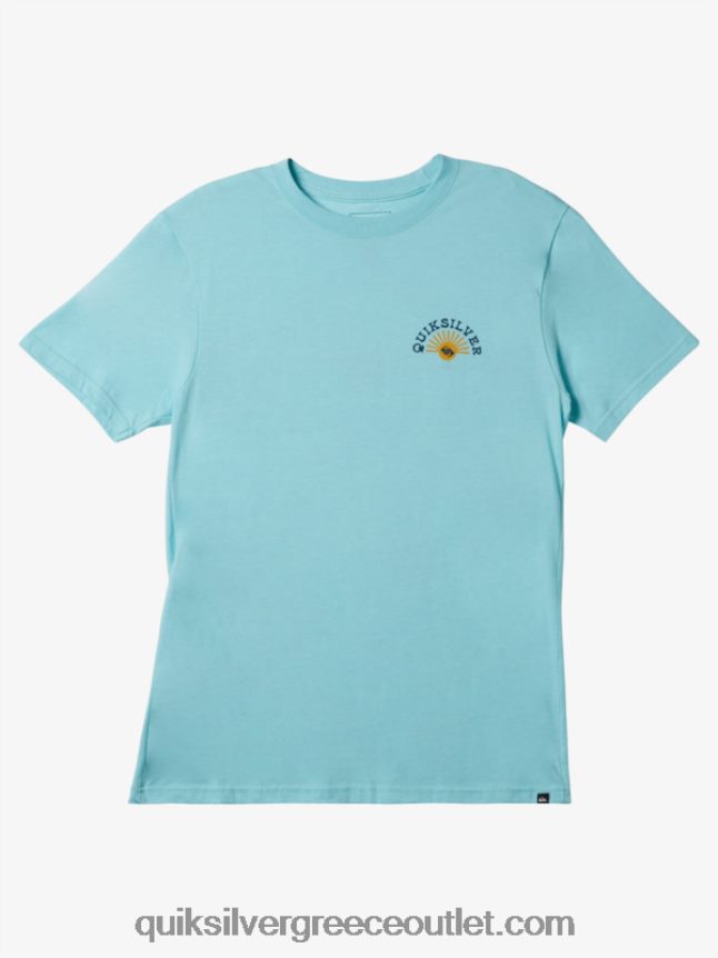 flow mod t-shirt Quiksilver άνδρες 66LP84271 άγγελος μπλε ρείκι