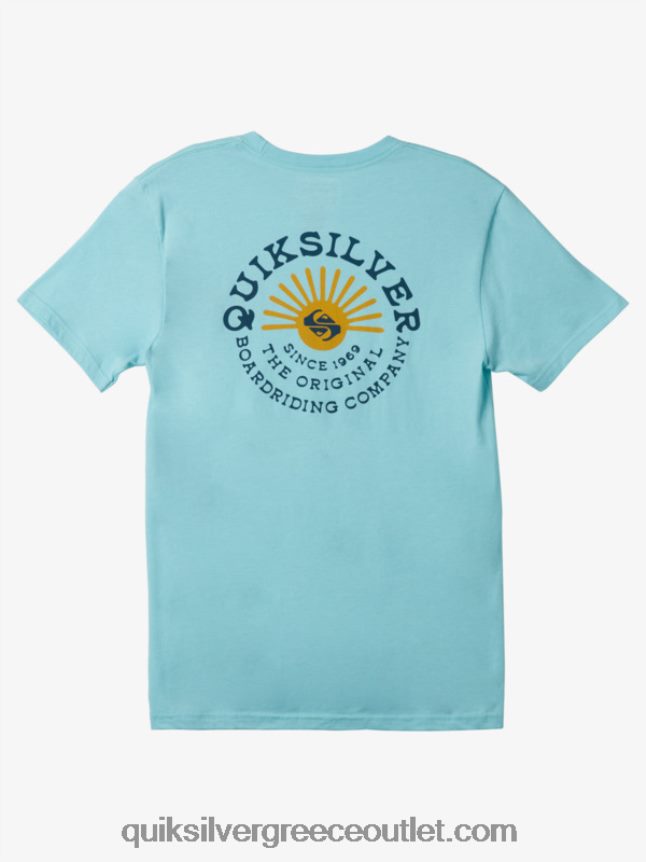 flow mod t-shirt Quiksilver άνδρες 66LP84271 άγγελος μπλε ρείκι