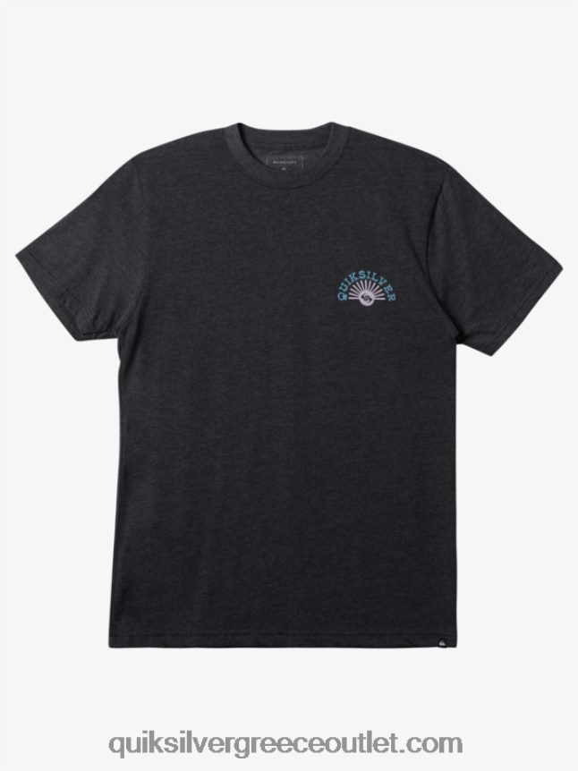 flow mod t-shirt Quiksilver άνδρες 66LP84272 κάρβουνο ρείκι
