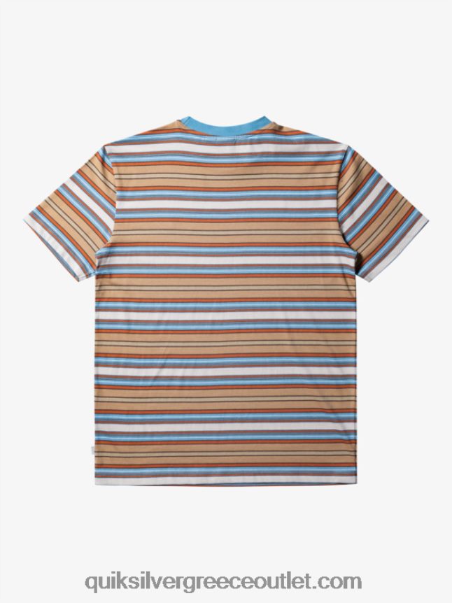 μπλουζάκι με ρίγες geller Quiksilver άνδρες 66LP84631 λωρίδα geller taos