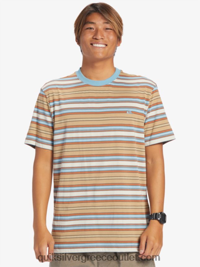 μπλουζάκι με ρίγες geller Quiksilver άνδρες 66LP84631 λωρίδα geller taos