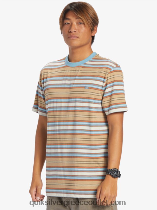 μπλουζάκι με ρίγες geller Quiksilver άνδρες 66LP84631 λωρίδα geller taos