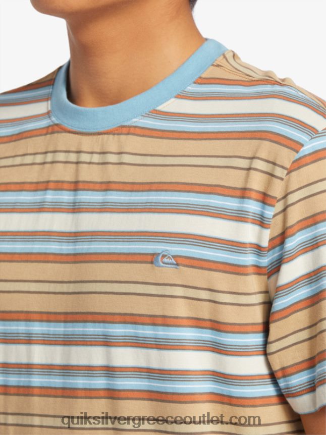 μπλουζάκι με ρίγες geller Quiksilver άνδρες 66LP84631 λωρίδα geller taos