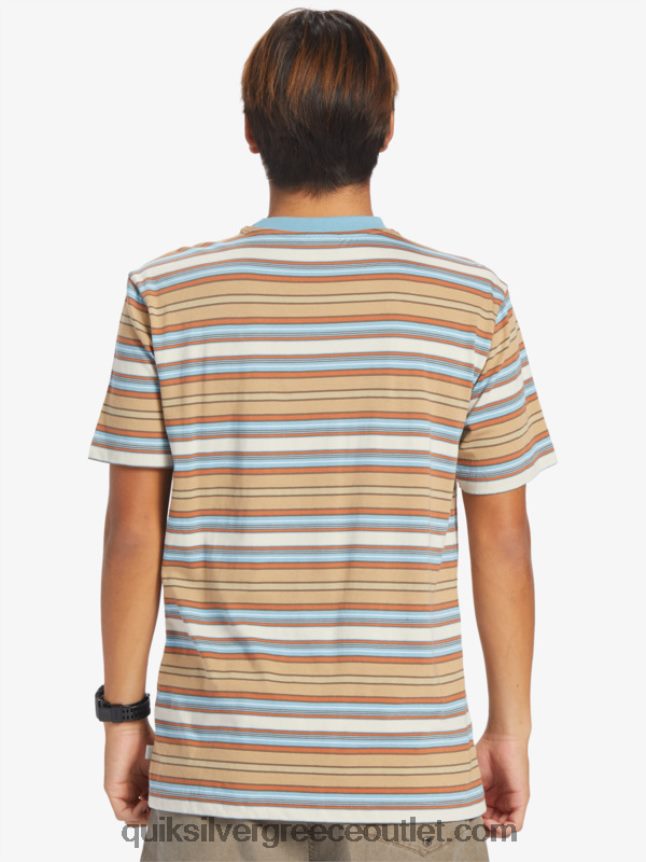 μπλουζάκι με ρίγες geller Quiksilver άνδρες 66LP84631 λωρίδα geller taos
