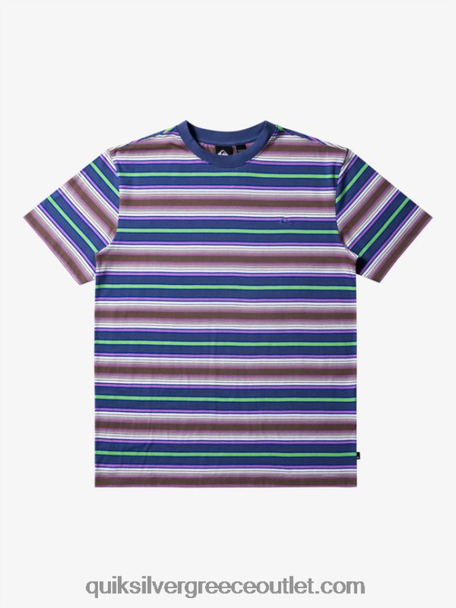 μπλουζάκι με ρίγες geller Quiksilver άνδρες 66LP84632 λωρίδα geller bering