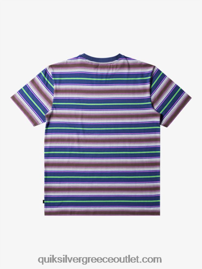 μπλουζάκι με ρίγες geller Quiksilver άνδρες 66LP84632 λωρίδα geller bering