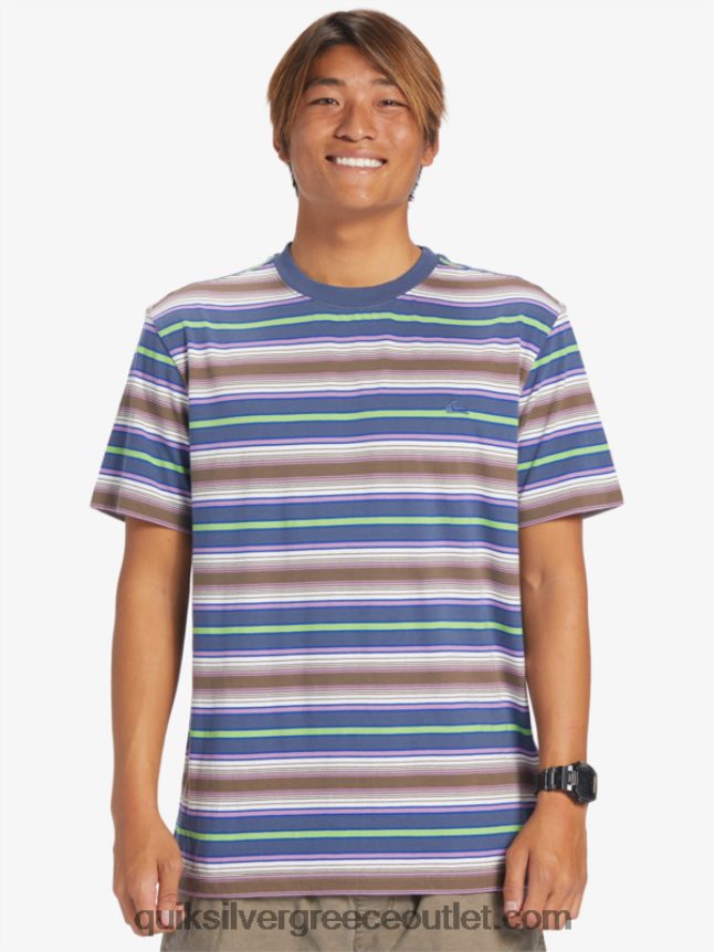 μπλουζάκι με ρίγες geller Quiksilver άνδρες 66LP84632 λωρίδα geller bering