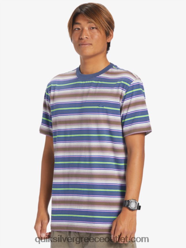 μπλουζάκι με ρίγες geller Quiksilver άνδρες 66LP84632 λωρίδα geller bering