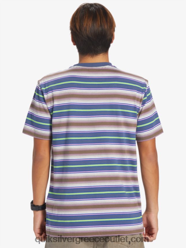 μπλουζάκι με ρίγες geller Quiksilver άνδρες 66LP84632 λωρίδα geller bering