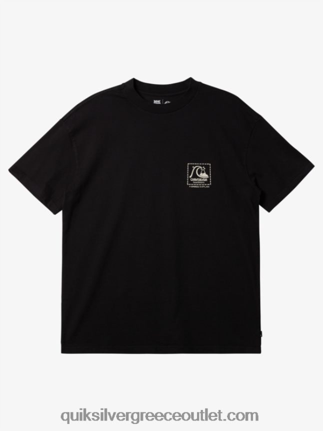 gregg kaplan κενό μπλουζάκι καμβά Quiksilver άνδρες 66LP841374 μαύρος