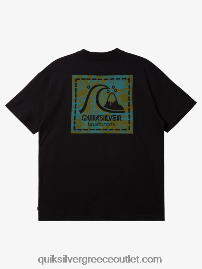 gregg kaplan κενό μπλουζάκι καμβά Quiksilver άνδρες 66LP841374 μαύρος