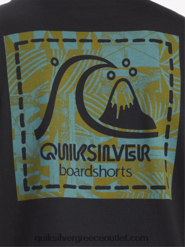gregg kaplan κενό μπλουζάκι καμβά Quiksilver άνδρες 66LP841374 μαύρος