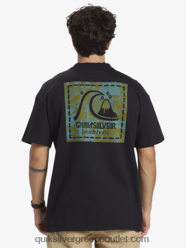 gregg kaplan κενό μπλουζάκι καμβά Quiksilver άνδρες 66LP841374 μαύρος
