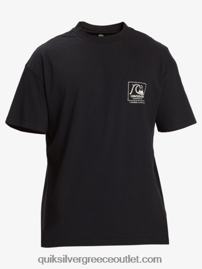 gregg kaplan κενό μπλουζάκι καμβά Quiksilver άνδρες 66LP841374 μαύρος
