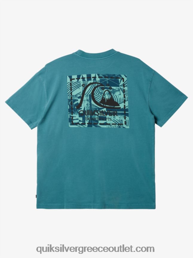 gregg kaplan κενό μπλουζάκι καμβά Quiksilver άνδρες 66LP841375 μπλε της Βρετάνης