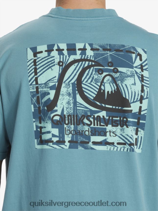 gregg kaplan κενό μπλουζάκι καμβά Quiksilver άνδρες 66LP841375 μπλε της Βρετάνης