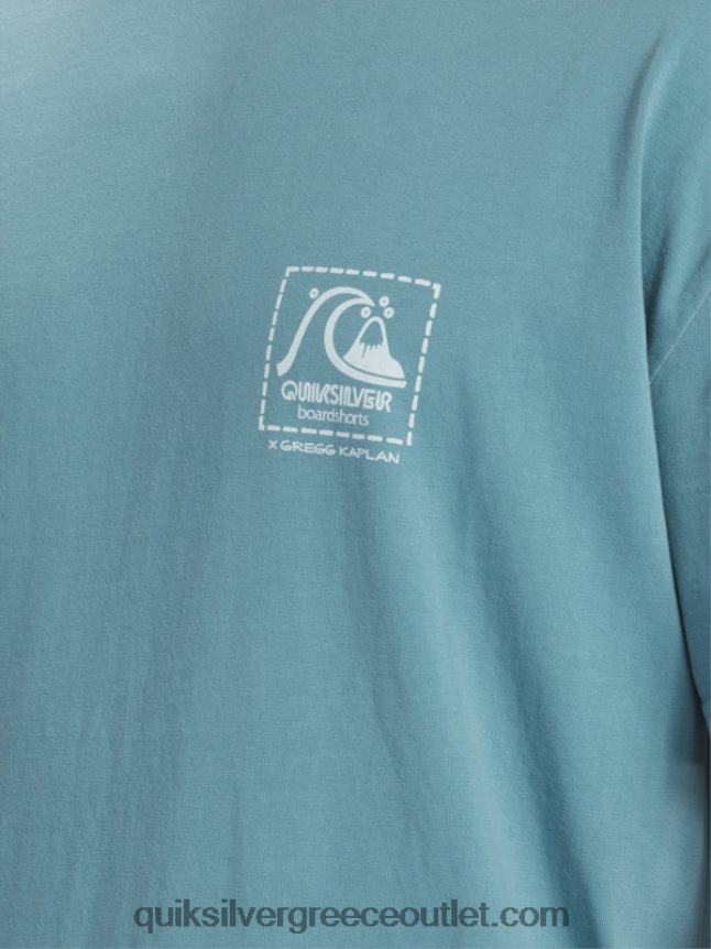 gregg kaplan κενό μπλουζάκι καμβά Quiksilver άνδρες 66LP841375 μπλε της Βρετάνης