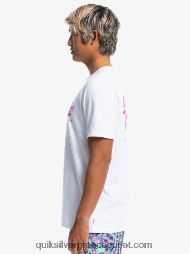 πράγματα lenora t-shirt Quiksilver x Stranger άνδρες 66LP841839 άσπρο