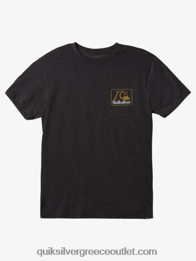 τετράγωνο μπλουζάκι mod Quiksilver άνδρες 66LP841189 κάρβουνο ρείκι