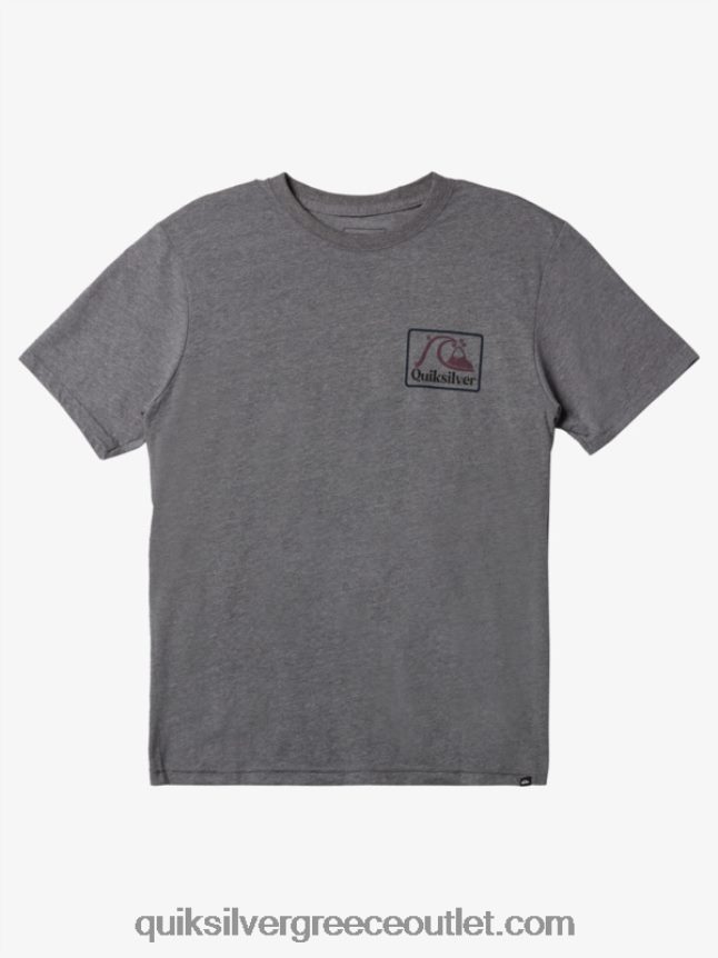 τετράγωνο μπλουζάκι mod Quiksilver άνδρες 66LP841191 μέτρια γκρίζα ρείκι