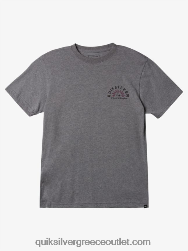 μπλουζάκι mod tales Quiksilver άνδρες 66LP84969 μέτρια γκρίζα ρείκι