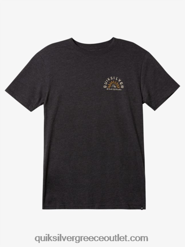 μπλουζάκι mod tales Quiksilver άνδρες 66LP84970 κάρβουνο ρείκι