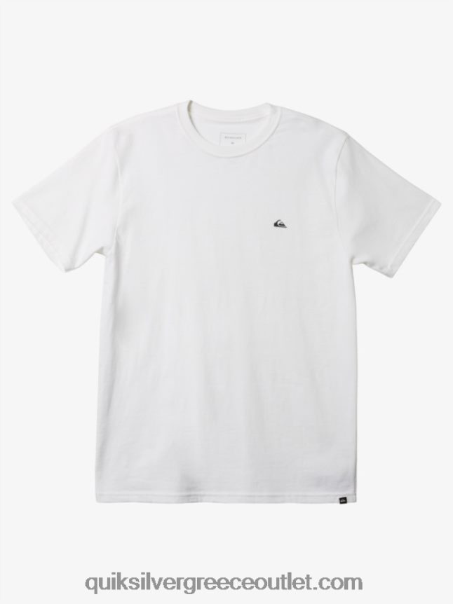 Μίνι μπλουζάκι με λογότυπο mw Quiksilver άνδρες 66LP84110 άσπρο