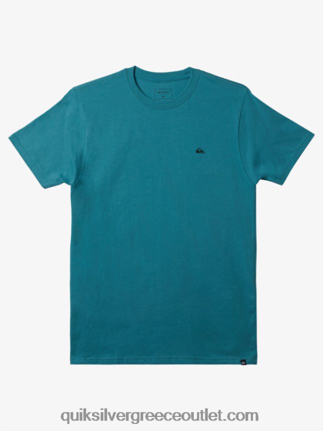 Μίνι μπλουζάκι με λογότυπο mw Quiksilver άνδρες 66LP84114 μπλε της Βρετάνης
