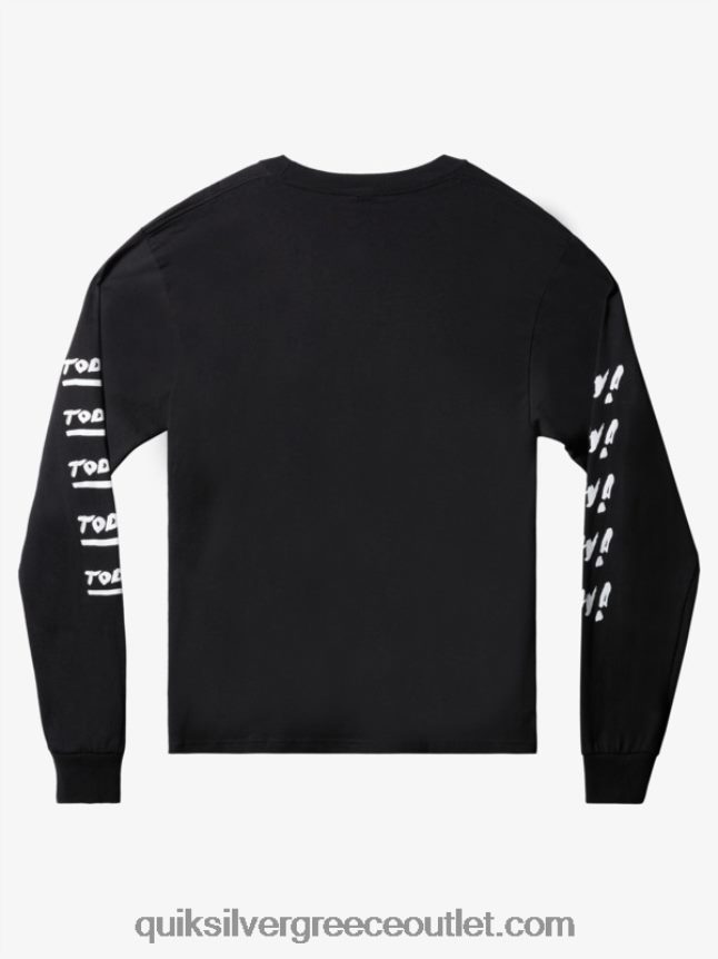 natas τώρα μακρυμάνικο μπλουζάκι Quiksilver άνδρες 66LP841635 μαύρος